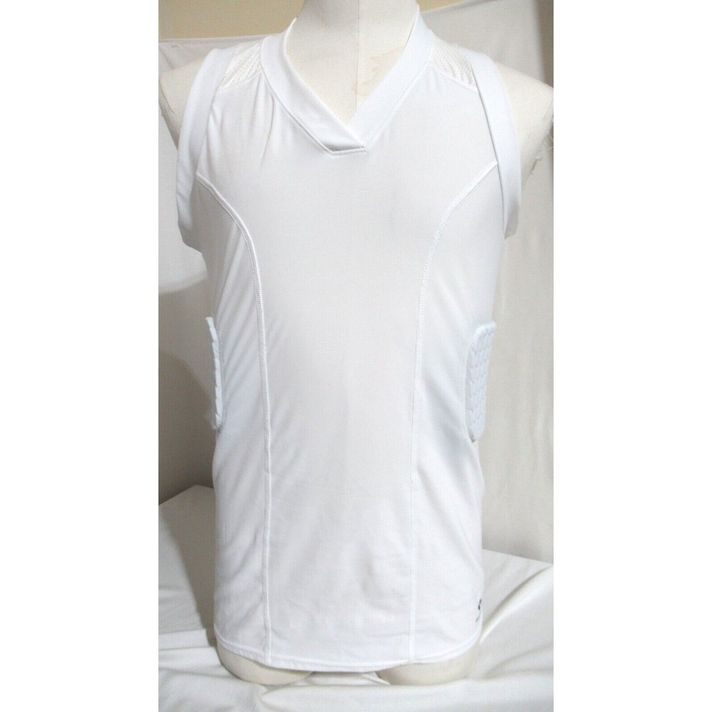 McDavid Men's White‎ X-Large Stretch Padded Compression Football Sleeveless Tank